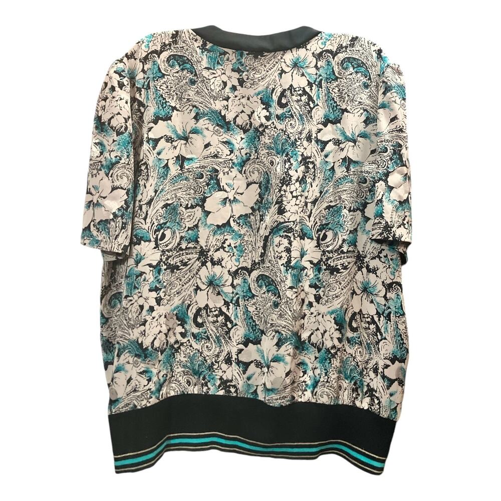 CB Collections Women's Button-Down Stretch Waist Floral Blouse | Size XL VTG - Picture 2 of 9